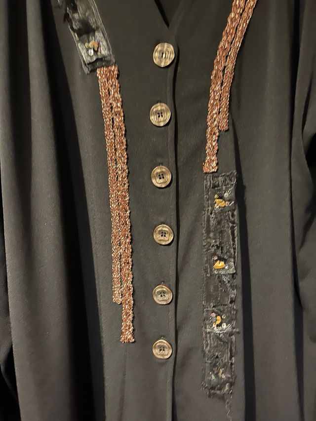 Cardigan nero  100% viscosa t.xl