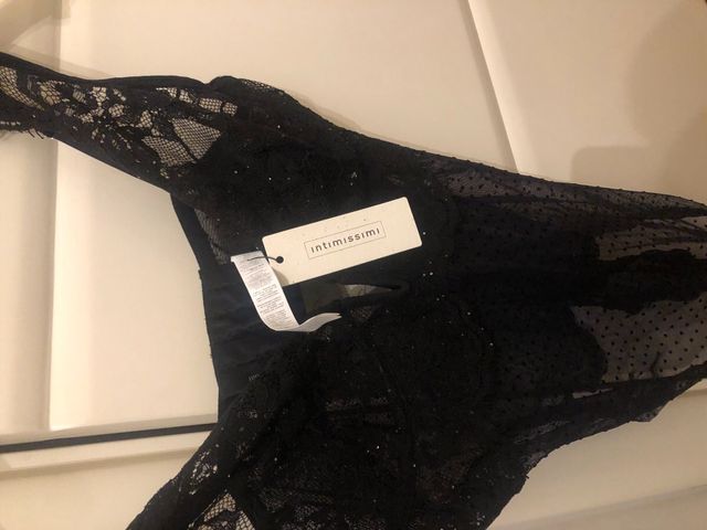 Body nero in pizzo e tulle- Intimissimi