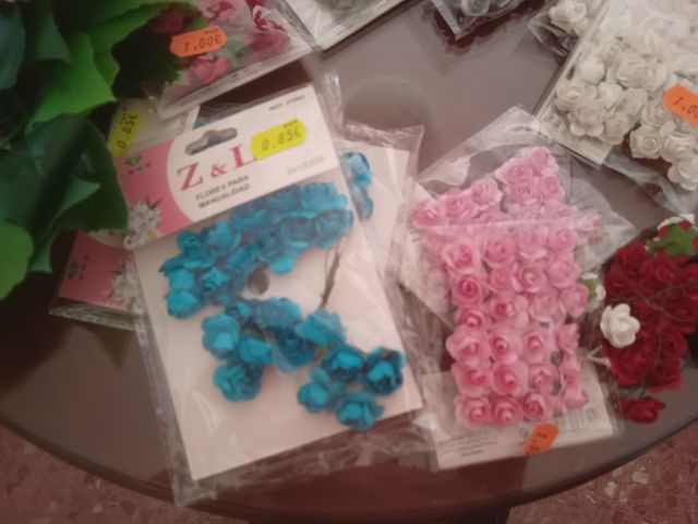 Flores de papel y tela manualidades