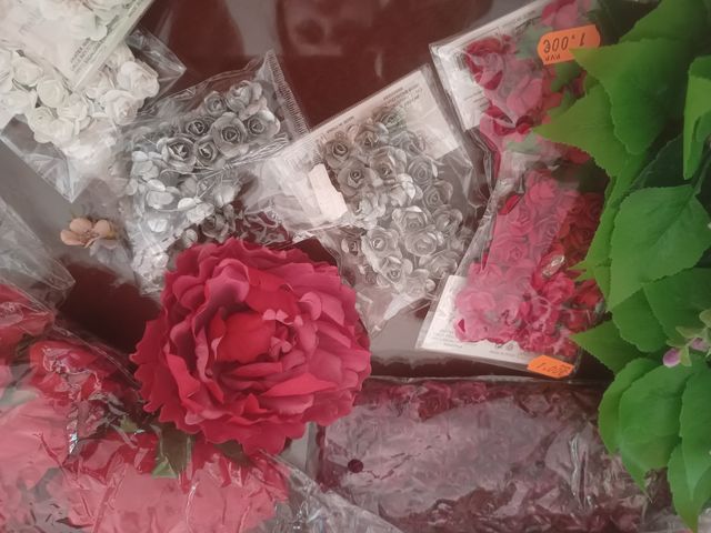 Flores de papel y tela manualidades