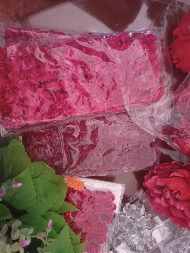 Flores de papel y tela manualidades