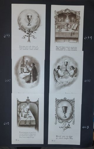 CATÁLOGO ANTIGUO DE ESTAMPAS 1 COMUNION