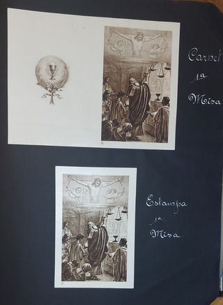 CATÁLOGO ANTIGUO DE ESTAMPAS 1 COMUNION