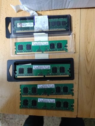 Memorias RAM pc antiguo