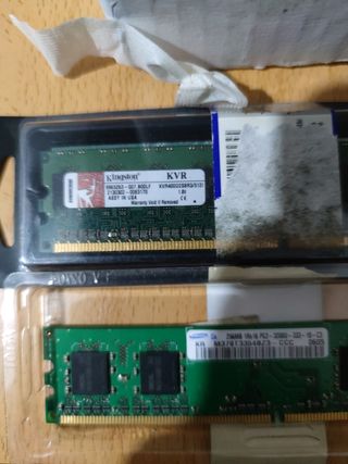 Memorias RAM pc antiguo