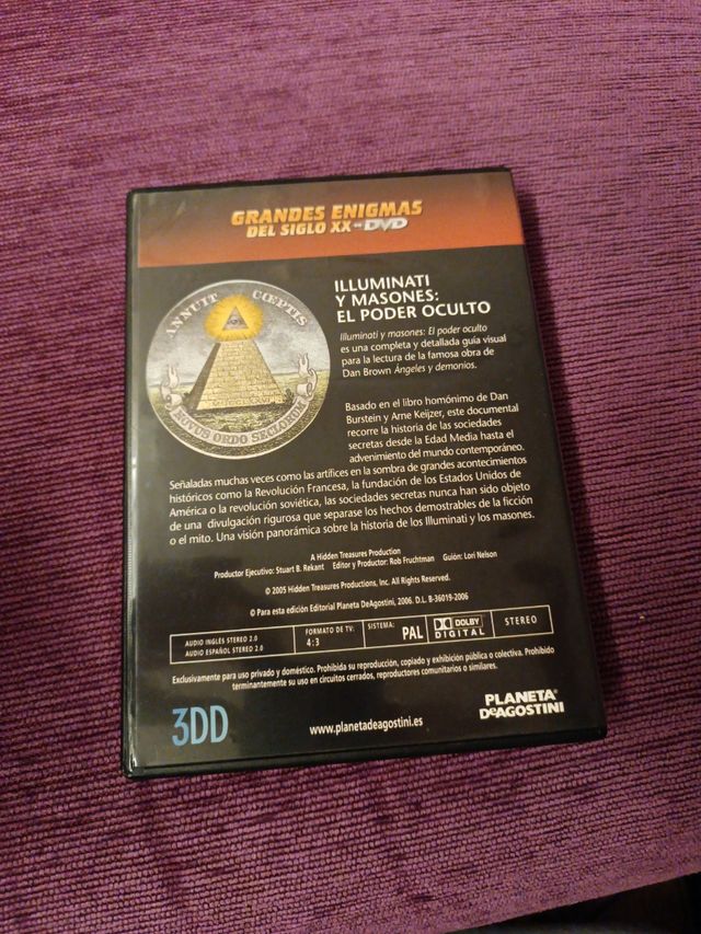 DVD original Illuminati y masones