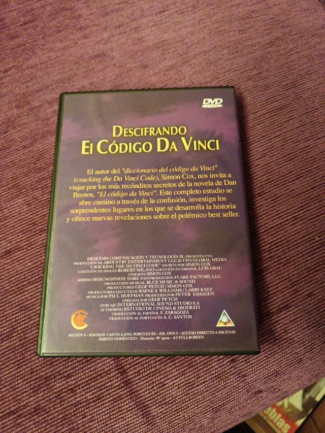 DVD Descifrando el código da Vinci
