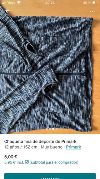 Chaqueta deporte