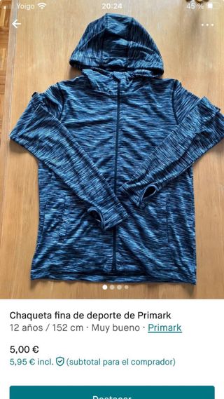 Chaqueta deporte
