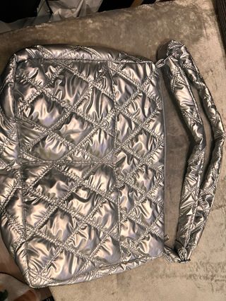 Bolso guateado plateado