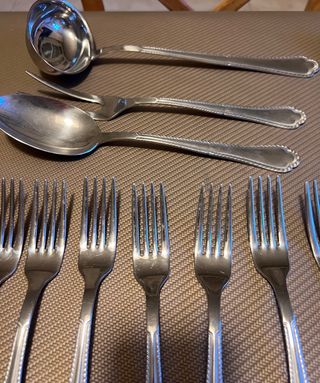 set 74 posate argento