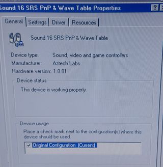 Tarjeta audio ISA AZtech sound Galaxy