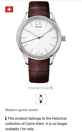 Reloj Calvin Klein Gravitarion Swiss made sapphire