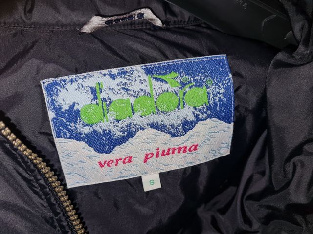 Giubotto diadora taglia S vera piuma