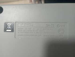 Teclado casio sa-75