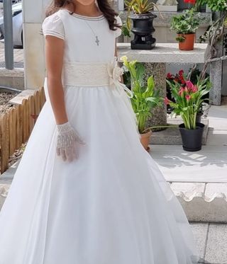 Vestido comunión niña tizas 