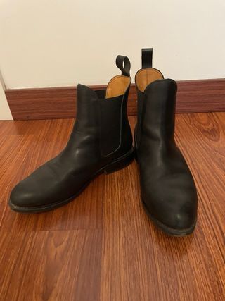 botines de cuero. Hombre