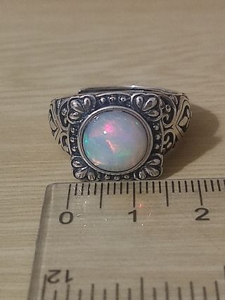 Anillo de ópalo para hombre