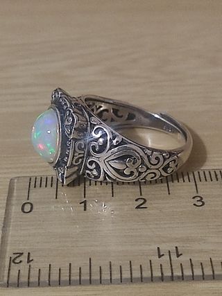 Anillo de ópalo para hombre