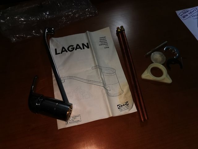 Grifo de cocina monomando completo Ikea nuevo