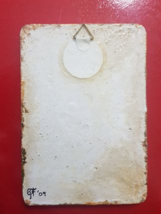 Quadretto in ceramica. Crocifissione 