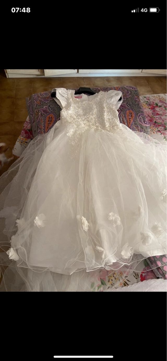 vestito cerimonia comunione bambina