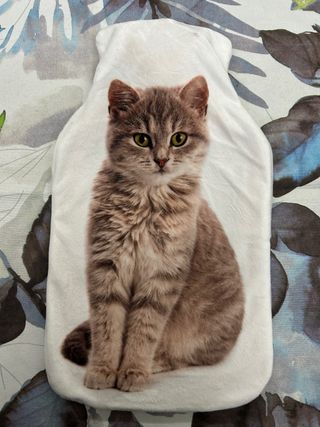 borsa dell’acqua calda con fodera disegno gattino