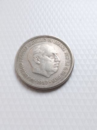 Moneda de 5 pesetas 1957*59 Franco