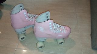 Patines 4 ruedas rosas Oxelo