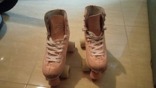 Patines 4 ruedas rosas Oxelo