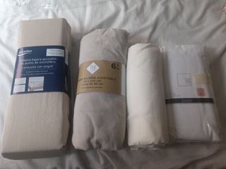 Sábanas bajeras y encimera