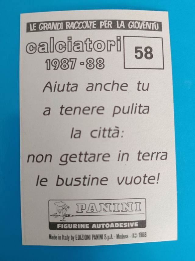 Scudetto Como Calciatori Panini 1987-88