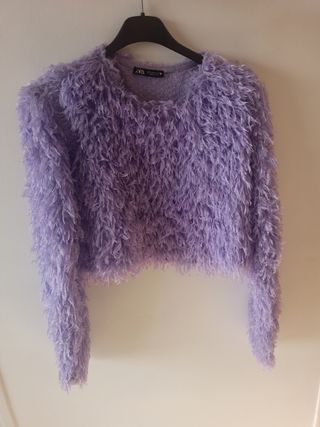 Sweater Amarna Miller Violeta Manga Larga