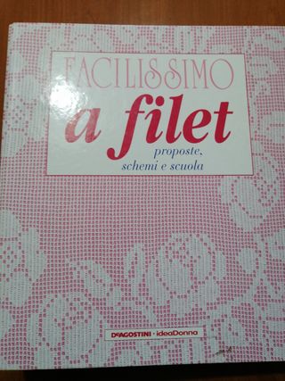libro uncinetto, filet