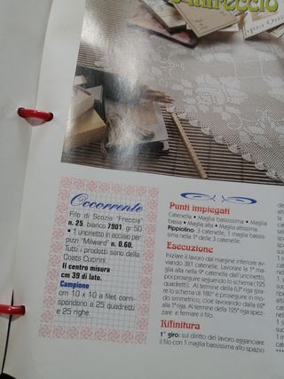 libro uncinetto, filet