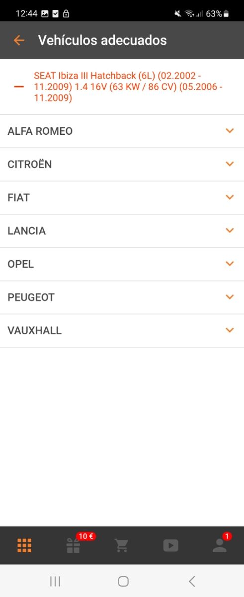 Caudalimetro para citroen fiat ect