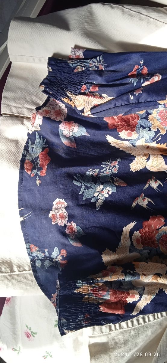 Camicetta blu notte oversize donna