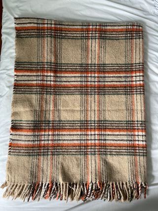 manta lana años 80 vintage