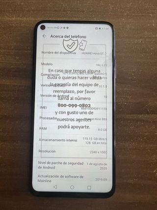 Huawei nova 5T 128GB nuovo di zecca