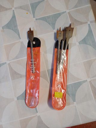 Brocas pala madera planas