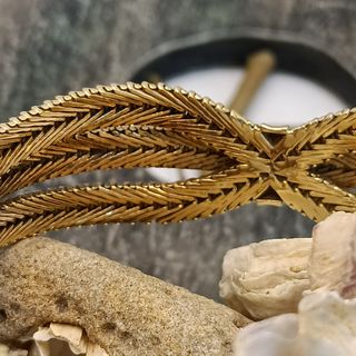 Brazalete Italiano Oro de Ley 18K