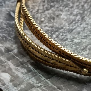 Brazalete Italiano Oro de Ley 18K