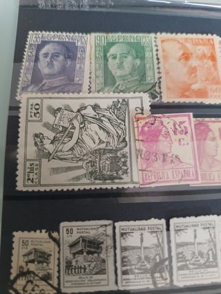 Sellos y timbres postales 1920, 30 y 40