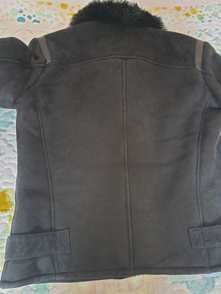 Chaqueta piel vuelta massimo dutti 
