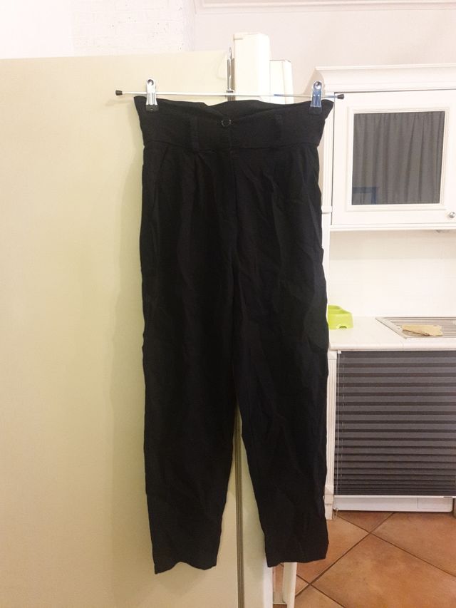 Pantaloni donna con bustino vita alta