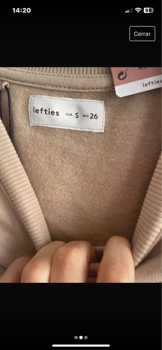 Sudadera marrón clarita