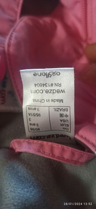 Wed'ze conjunto pantalón cazadora esqui