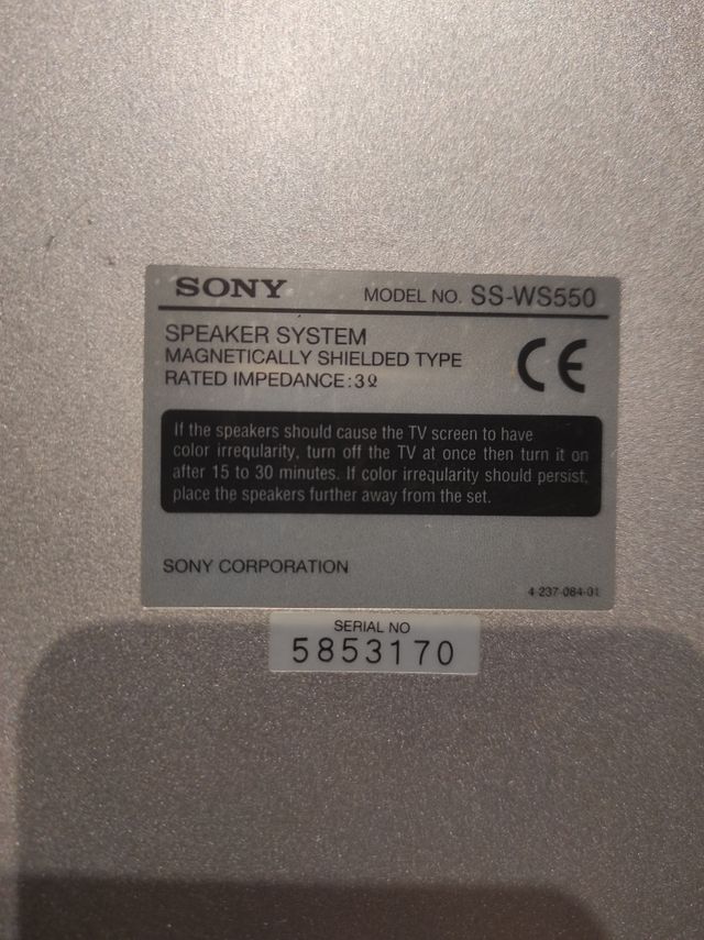 Sony Subwoofer passivo 