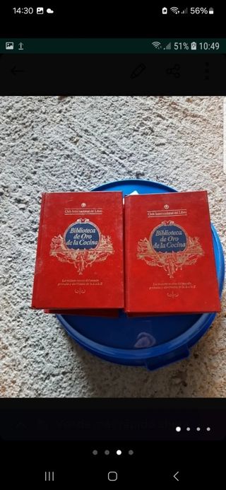 Se vende 11 libros biblioteca de oro de  la cocina