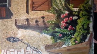 Cuadro pueblo rústico